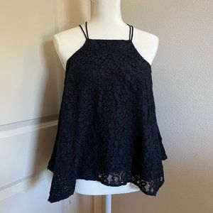 Abercrombie Navy Handkerchief Tank Top - Size S